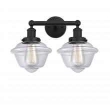  616-2W-BK-G532 - Oxford - 2 Light - 16 inch - Matte Black - Bath Vanity Light