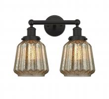  616-2W-OB-G146 - Chatham - 2 Light - 16 inch - Oil Rubbed Bronze - Bath Vanity Light