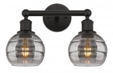  616-2W-OB-G556-6SM - Rochester - 2 Light - 15 inch - Oil Rubbed Bronze - Bath Vanity Light