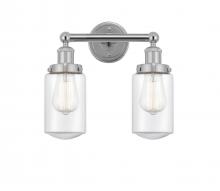  616-2W-PC-G312 - Dover - 2 Light - 14 inch - Polished Chrome - Bath Vanity Light