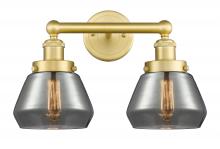  616-2W-SG-G173 - Fulton - 2 Light - 16 inch - Satin Gold - Bath Vanity Light