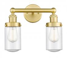  616-2W-SG-G314 - Dover - 2 Light - 14 inch - Satin Gold - Bath Vanity Light