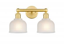  616-2W-SG-G411 - Dayton - 2 Light - 15 inch - Satin Gold - Bath Vanity Light