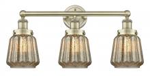  616-3W-AB-G146 - Chatham - 3 Light - 25 inch - Antique Brass - Bath Vanity Light