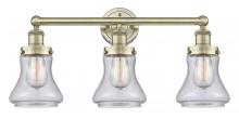  616-3W-AB-G194 - Bellmont - 3 Light - 24 inch - Antique Brass - Bath Vanity Light