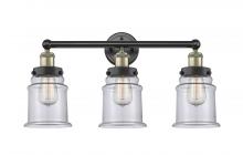  616-3W-BAB-G182 - Canton - 3 Light - 24 inch - Black Antique Brass - Bath Vanity Light