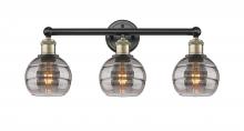  616-3W-BAB-G556-6SM - Rochester - 3 Light - 24 inch - Black Antique Brass - Bath Vanity Light