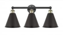  616-3W-BAB-MBC-8-BK - Berkshire - 3 Light - 26 inch - Black Antique Brass - Bath Vanity Light