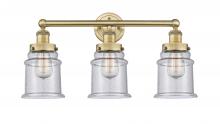  616-3W-BB-G184 - Canton - 3 Light - 24 inch - Brushed Brass - Bath Vanity Light