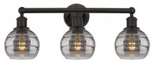  616-3W-OB-G556-6SM - Rochester - 3 Light - 24 inch - Oil Rubbed Bronze - Bath Vanity Light