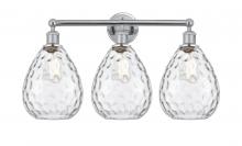  616-3W-PC-G372 - Waverly - 3 Light - 26 inch - Polished Chrome - Bath Vanity Light