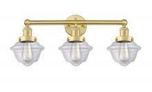  616-3W-SG-G532 - Oxford - 3 Light - 25 inch - Satin Gold - Bath Vanity Light