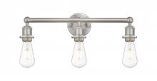  616-3W-SN - Edison - 3 Light - 20 inch - Satin Nickel - Bath Vanity Light