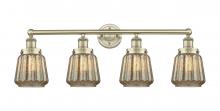  616-4W-AB-G146 - Chatham - 4 Light - 34 inch - Antique Brass - Bath Vanity Light