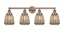  616-4W-AC-G146 - Chatham - 4 Light - 34 inch - Antique Copper - Bath Vanity Light