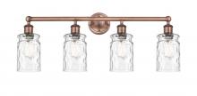  616-4W-AC-G352 - Candor - 4 Light - 32 inch - Antique Copper - Bath Vanity Light