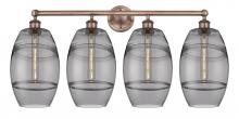  616-4W-AC-G557-8SM - Vaz - 4 Light - 35 inch - Antique Copper - Bath Vanity Light