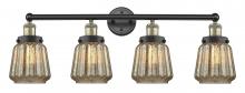  616-4W-BAB-G146 - Chatham - 4 Light - 34 inch - Black Antique Brass - Bath Vanity Light