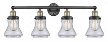  616-4W-BAB-G194 - Bellmont - 4 Light - 33 inch - Black Antique Brass - Bath Vanity Light