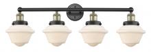  616-4W-BAB-G531 - Oxford - 4 Light - 34 inch - Black Antique Brass - Bath Vanity Light