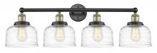  616-4W-BAB-G713 - Bell - 4 Light - 35 inch - Black Antique Brass - Bath Vanity Light