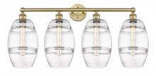  616-4W-BB-G557-8CL - Vaz - 4 Light - 35 inch - Brushed Brass - Bath Vanity Light