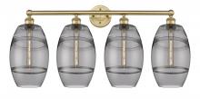  616-4W-BB-G557-8SM - Vaz - 4 Light - 35 inch - Brushed Brass - Bath Vanity Light