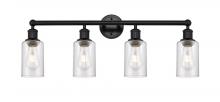  616-4W-BK-G804 - Clymer - 4 Light - 31 inch - Matte Black - Bath Vanity Light