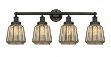  616-4W-OB-G146 - Chatham - 4 Light - 34 inch - Oil Rubbed Bronze - Bath Vanity Light