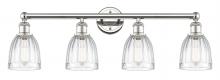  616-4W-PN-G442 - Brookfield - 4 Light - 33 inch - Polished Nickel - Bath Vanity Light