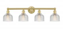  616-4W-SG-G412 - Dayton - 4 Light - 33 inch - Satin Gold - Bath Vanity Light