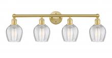  616-4W-SG-G462-6 - Norfolk - 4 Light - 33 inch - Satin Gold - Bath Vanity Light