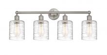  616-4W-SN-G1113 - Cobbleskill - 4 Light - 32 inch - Brushed Satin Nickel - Bath Vanity Light