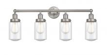  616-4W-SN-G314 - Dover - 4 Light - 32 inch - Brushed Satin Nickel - Bath Vanity Light