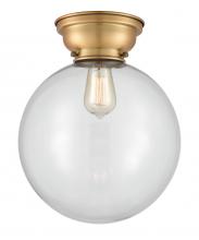  623-1F-BB-G202-12-LED - Beacon - 1 Light - 12 inch - Brushed Brass - Flush Mount