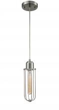  900-1P-SN-CE225-SN-LED - Muselet - 1 Light - 5 inch - Brushed Satin Nickel - Cord hung - Mini Pendant