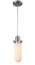  900-1P-SN-CE228-SN-W-LED - Centri - 1 Light - 5 inch - Brushed Satin Nickel - Cord hung - Mini Pendant