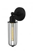  900-1W-BK-CE225-BK-LED - Muselet - 1 Light - 5 inch - Matte Black - Sconce