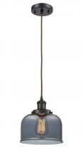  916-1P-OB-G73 - Bell - 1 Light - 8 inch - Oil Rubbed Bronze - Cord hung - Mini Pendant