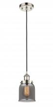  916-1P-PN-G53 - Bell - 1 Light - 5 inch - Polished Nickel - Cord hung - Mini Pendant