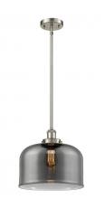  916-1S-SN-G73-L - Bell - 1 Light - 12 inch - Brushed Satin Nickel - Mini Pendant