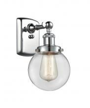  916-1W-PC-G202-6-LED - Beacon - 1 Light - 6 inch - Polished Chrome - Sconce