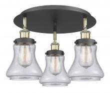  916-3C-BAB-G194 - Bellmont - 3 Light - 18 inch - Black Antique Brass - Flush Mount