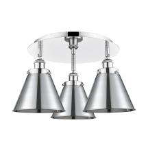  916-3C-PC-M13-PC - Appalachian - 3 Light - 20 inch - Polished Chrome - Flush Mount