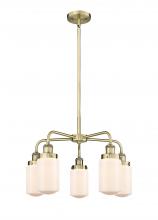  916-5CR-AB-G311 - Dover - 5 Light - 23 inch - Antique Brass - Chandelier