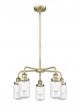  916-5CR-AB-G314 - Dover - 5 Light - 23 inch - Antique Brass - Chandelier