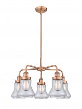  916-5CR-AC-G192 - Bellmont - 5 Light - 25 inch - Antique Copper - Chandelier