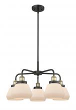 Innovations Lighting 916-5CR-BAB-G171 - Fulton - 5 Light - 26 inch - Black Antique Brass - Chandelier