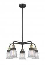  916-5CR-BAB-G182S - Canton - 5 Light - 24 inch - Black Antique Brass - Chandelier