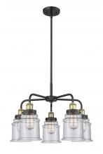  916-5CR-BAB-G184 - Whitney - 5 Light - 25 inch - Black Antique Brass - Chandelier